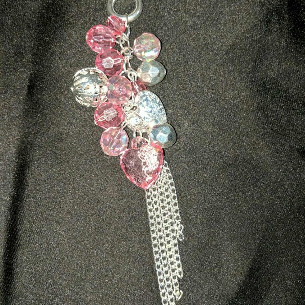 NEW Pink & Silver Necklace